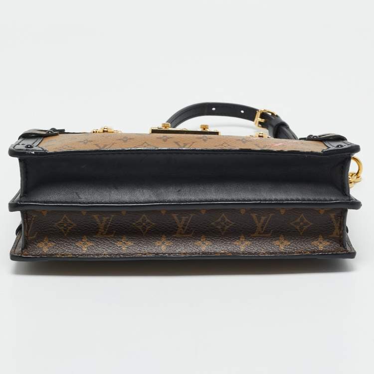 Pre Owned Louis Vuitton Monogram Reverse Canvas Trunk Clutch Bag