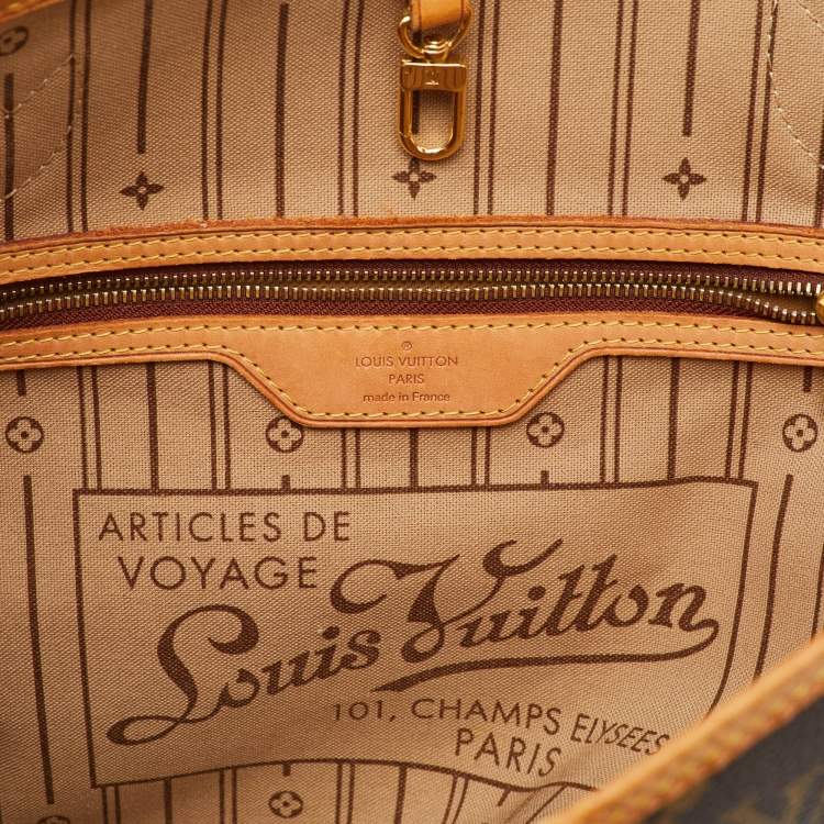 Pre Owned Louis Vuitton Monogram Canvas Neverfull MM Bag
