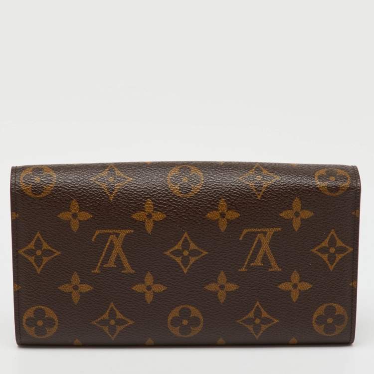 Pre Owned Louis Vuitton Monogram Canvas Sarah Long Wallet