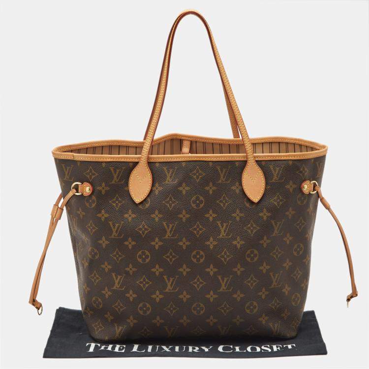 Pre Owned Louis Vuitton Monogram Canvas Neverfull MM Bag