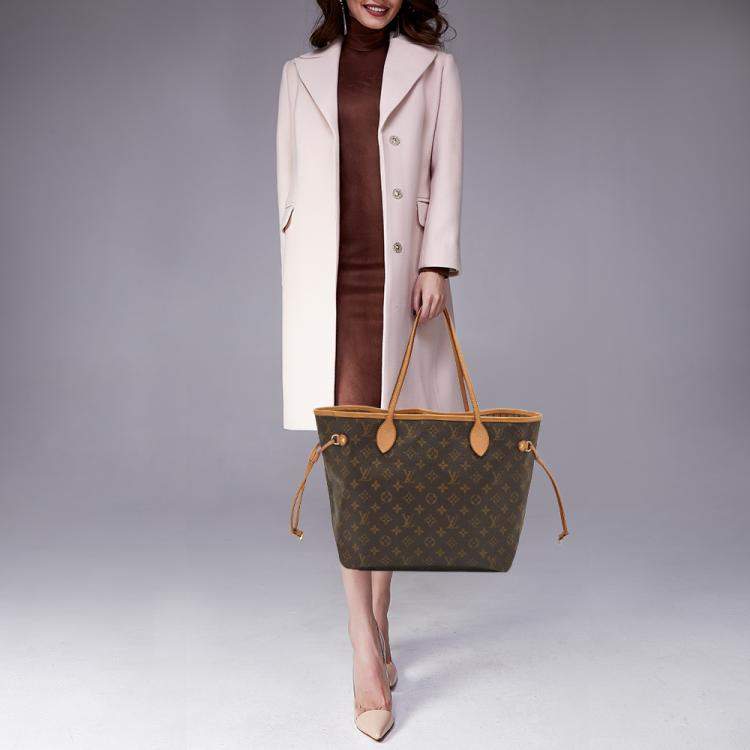 Pre Owned Louis Vuitton Monogram Canvas Neverfull MM Bag