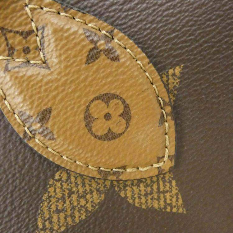 Pre Owned Louis Vuitton Onthego MM Brown Monogram Giant Canvas Tote Bag