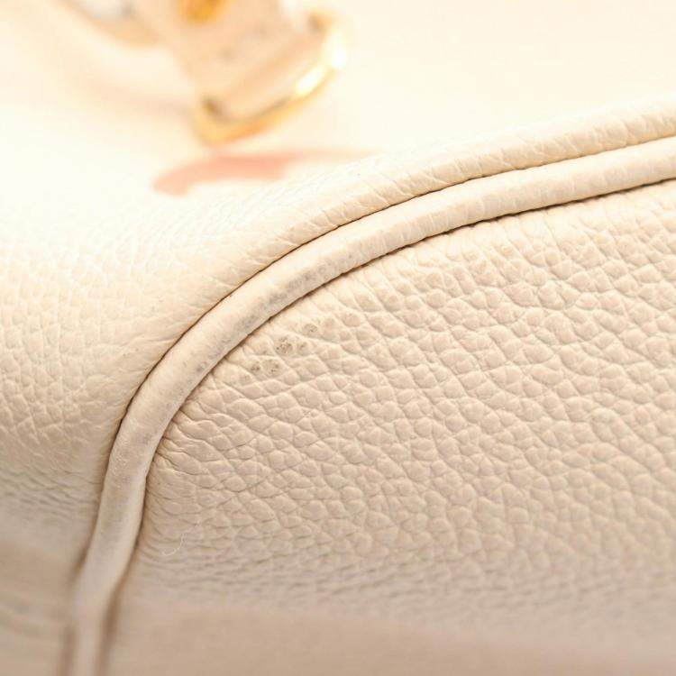 Pre Owned Louis Vuitton Neverfull Leather Monogram Empreinte MM Tote Bag 