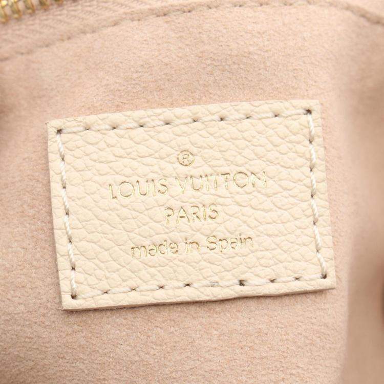 Pre Owned Louis Vuitton Neverfull Leather Monogram Empreinte MM Tote Bag 