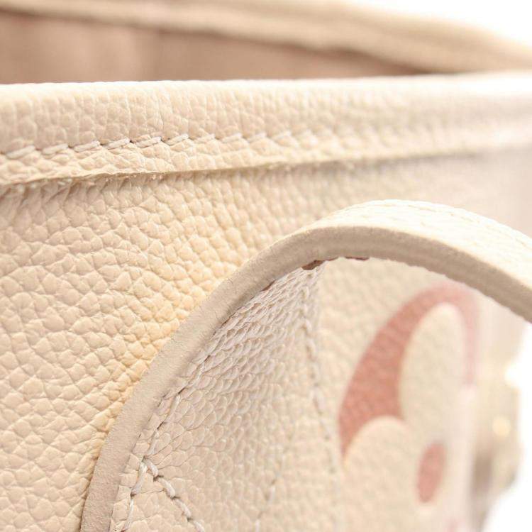 Pre Owned Louis Vuitton Neverfull Leather Monogram Empreinte MM Tote Bag 