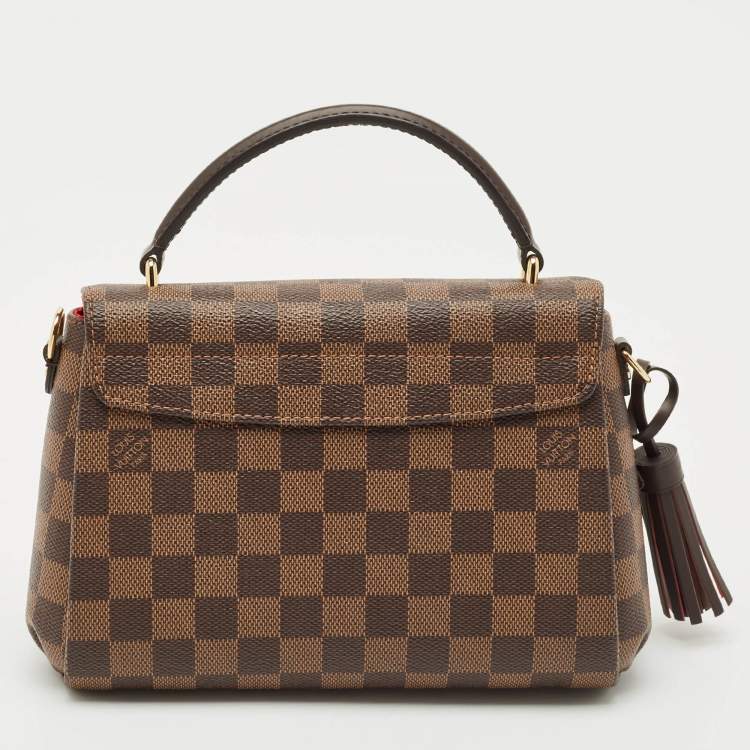 Pre Owned Louis Vuitton Damier Ebene Canvas Croisette Bag