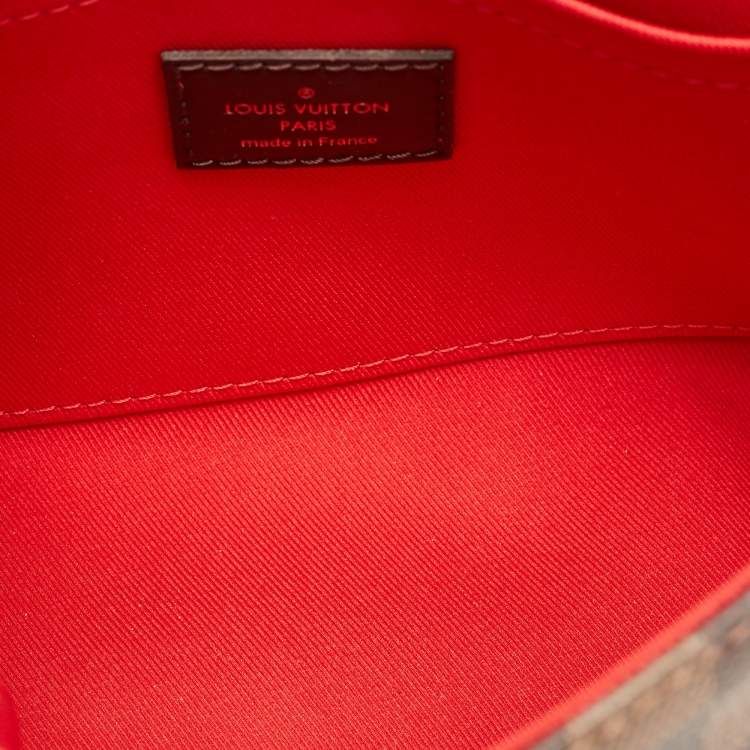 Pre Owned Louis Vuitton Damier Ebene Canvas Croisette Bag