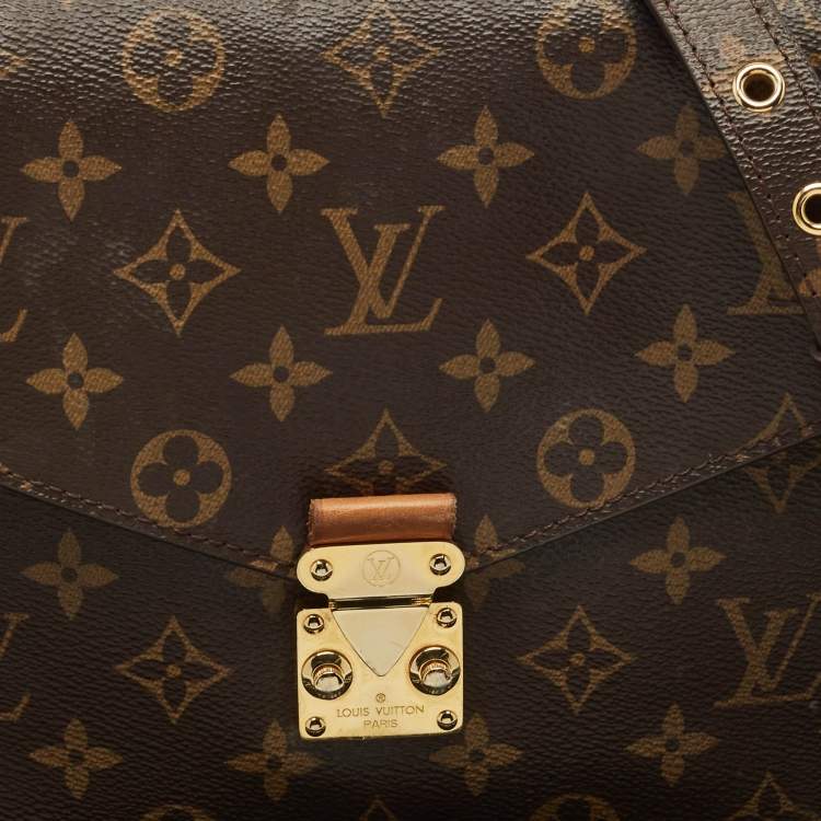 Pre Owned Louis Vuitton Monogram Canvas Pochette Metis Bag