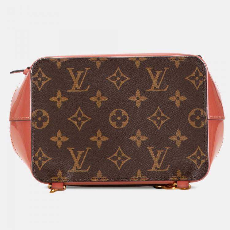 Pre Owned Louis Vuitton Brown Pink Monogram Vernis Hot Springs