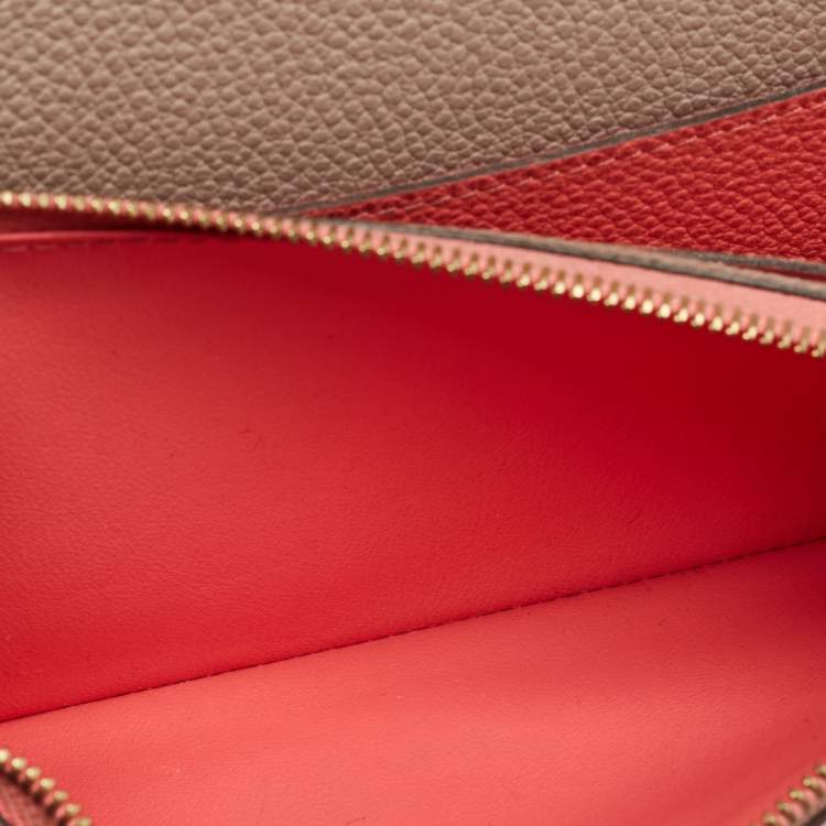 Pre Owned Louis Vuitton Pink Monogram Empreinte Leather Josephine Wallet