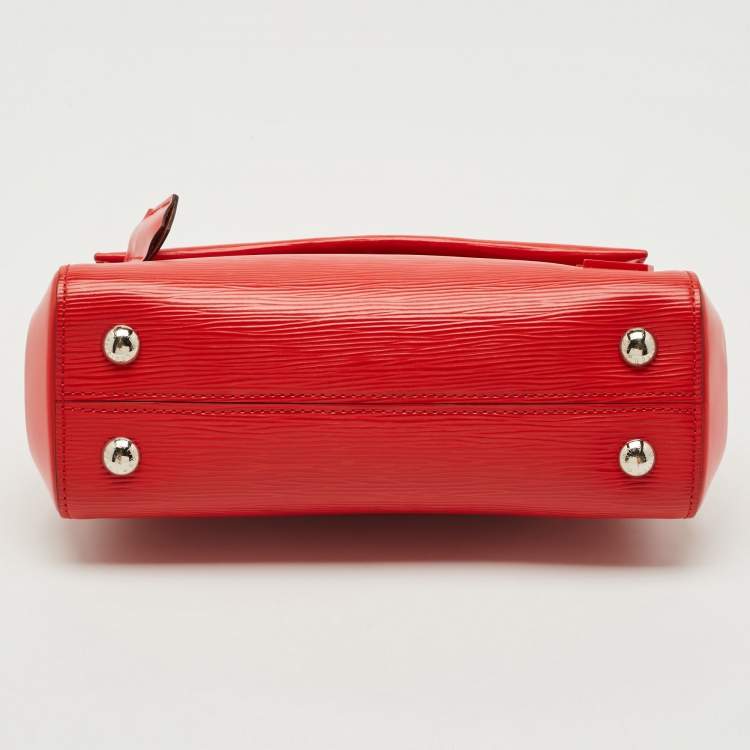 Pre Owned Louis Vuitton Rouge Epi Leather Cluny BB Bag