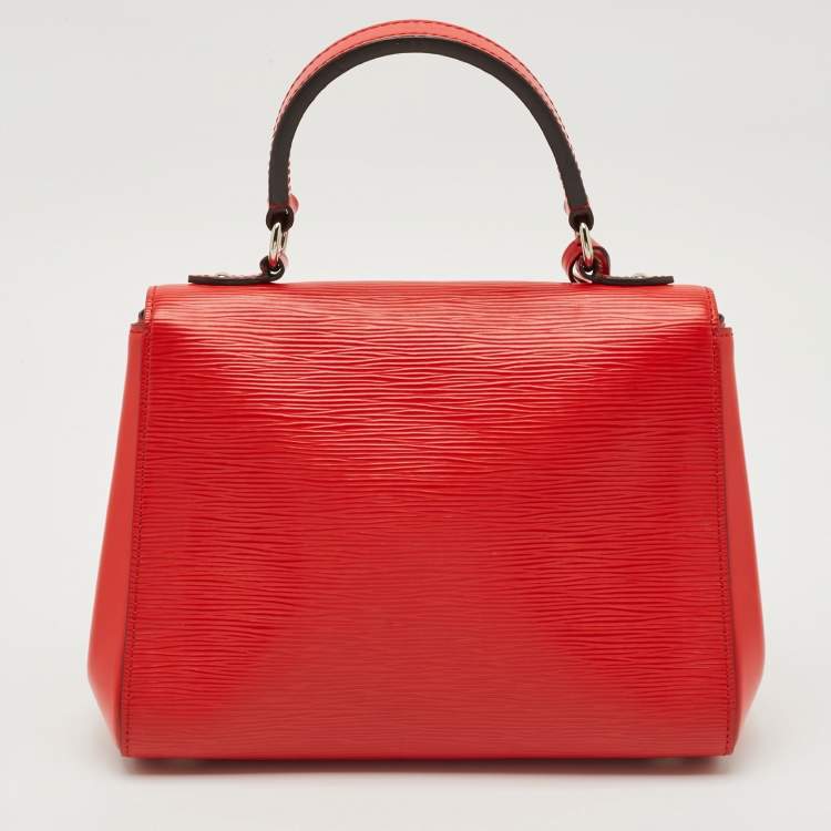 Pre Owned Louis Vuitton Rouge Epi Leather Cluny BB Bag