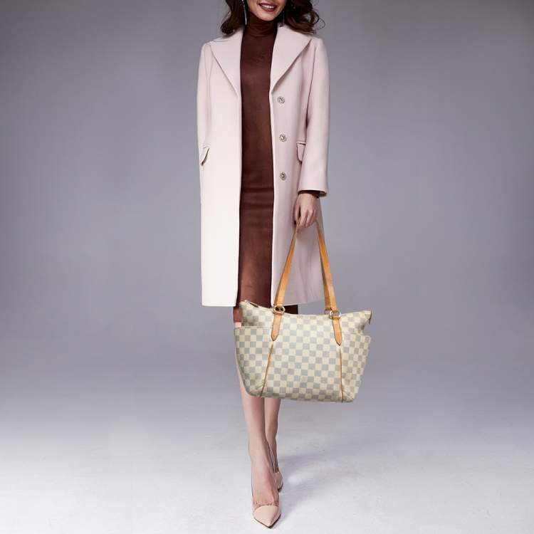Pre Owned Louis Vuitton Damier Azur Canvas Totally PM Bag