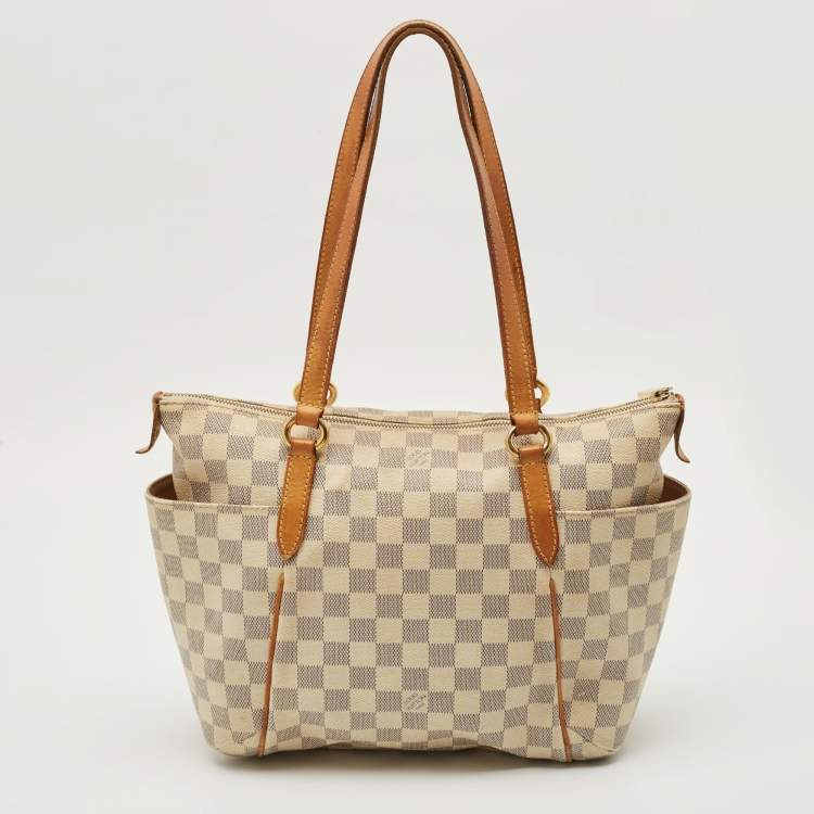 Pre Owned Louis Vuitton Damier Azur Canvas Totally PM Bag