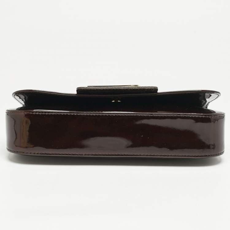 Pre Owned Louis Vuitton Amarante Vernis Sobe Clutch
