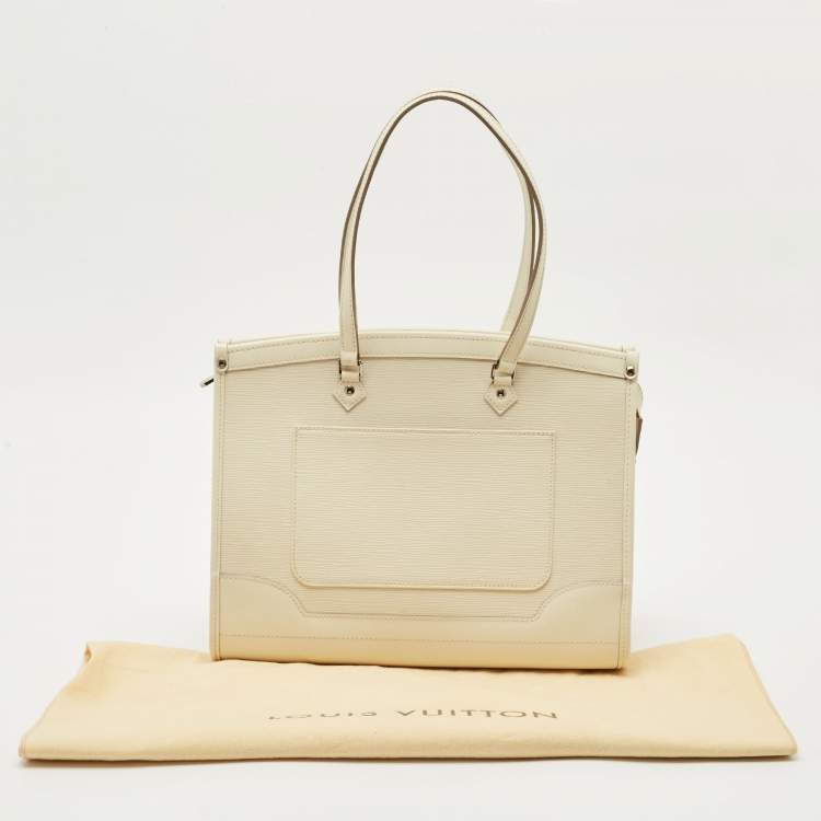 Pre Owned Louis Vuitton Ivorie Epi Leather Madeleine GM Bag