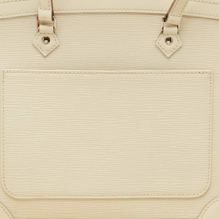 Pre Owned Louis Vuitton Ivorie Epi Leather Madeleine GM Bag