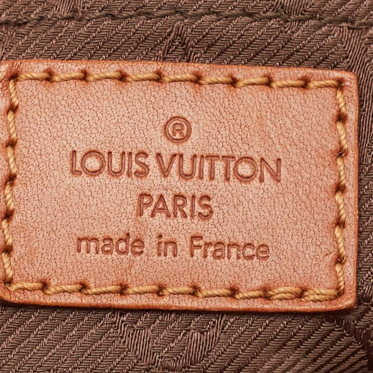 Pre Owned Louis Vuitton Orange Monogram Suede Onatah GM Bag