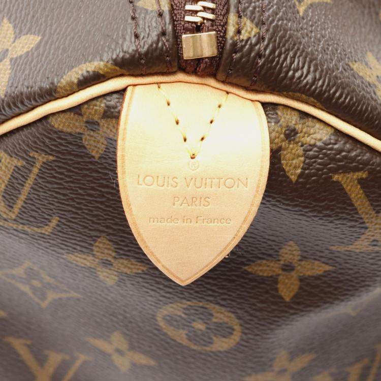 Pre Owned Louis Vuitton Speedy 30 Brown Monogram Canvas Top Handle Bag