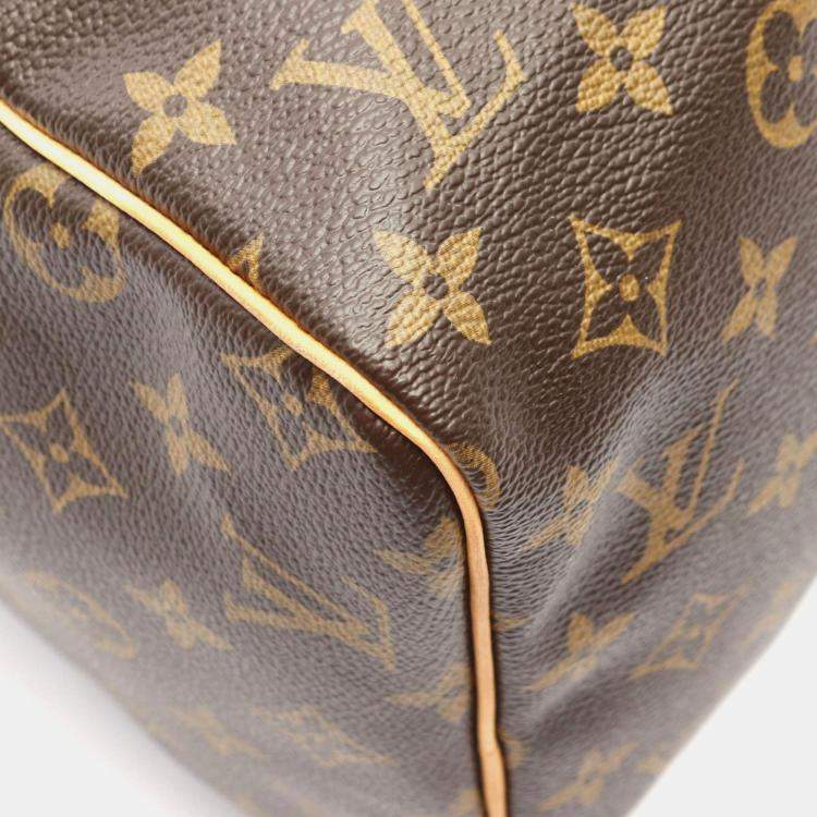 Pre Owned Louis Vuitton Speedy 30 Brown Monogram Canvas Top Handle Bag