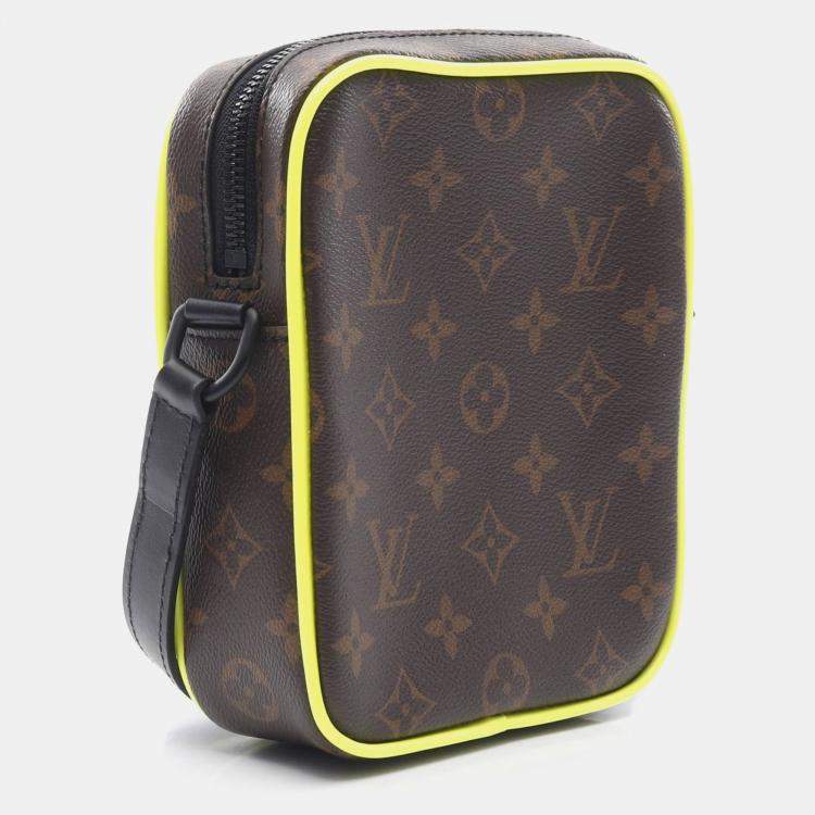 Pre Owned Louis Vuitton Christopher Wearable Wallet Brown/Green Monogram Canvas Shoulder Bag