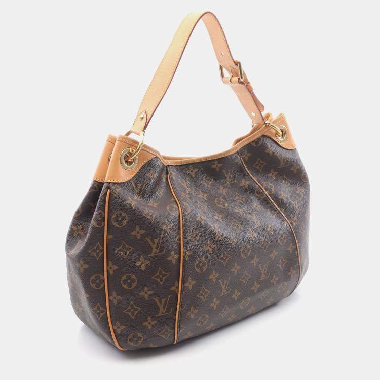 Pre Owned Louis Vuitton Galleria PM Brown Monogram Canvas Shoulder Bag