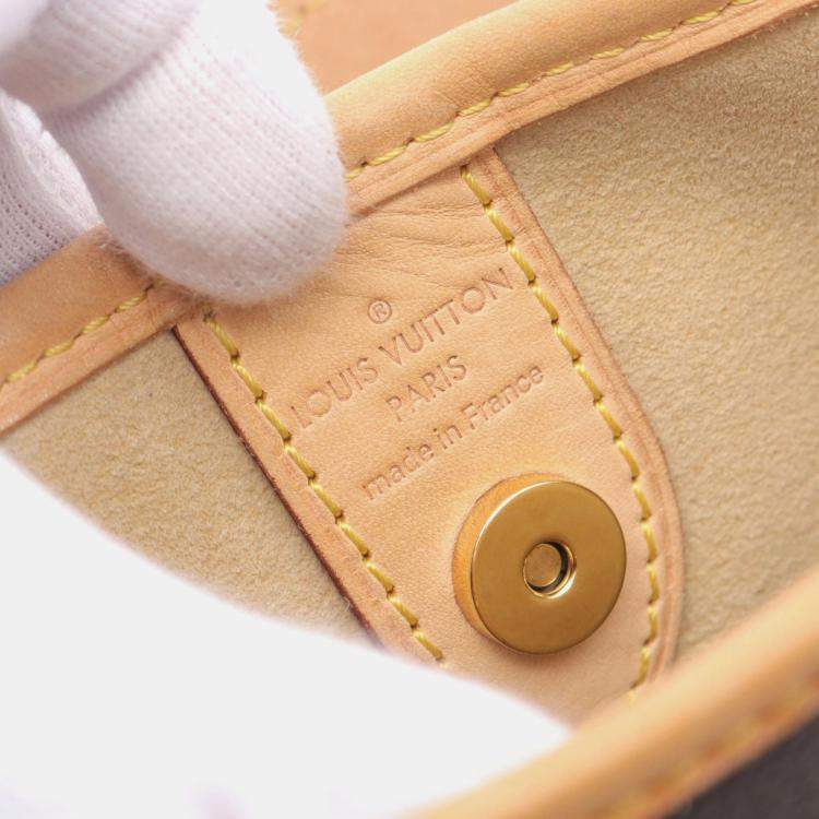 Pre Owned Louis Vuitton Galleria PM Brown Monogram Canvas Shoulder Bag