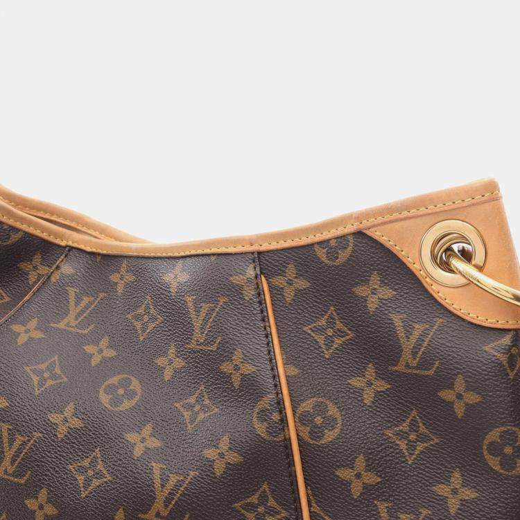 Pre Owned Louis Vuitton Galleria PM Brown Monogram Canvas Shoulder Bag