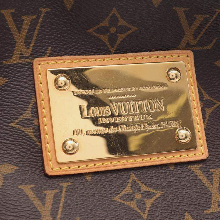 Pre Owned Louis Vuitton Galleria PM Brown Monogram Canvas Shoulder Bag