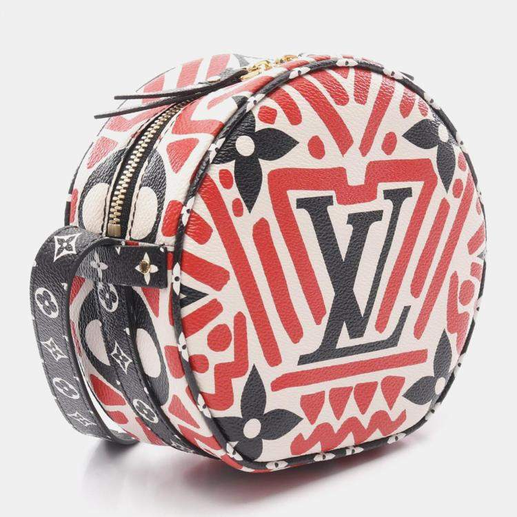 Pre Owned Louis Vuitton Crafty Boite Chapeau Souple Red Monogram Canvas Shoulder Bag