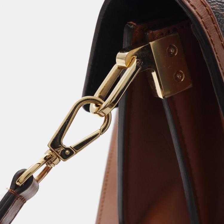 Pre Owned Louis Vuitton Dauphine Mini Brown/Beige Monogram Reverse Canvas Shoulder Bag