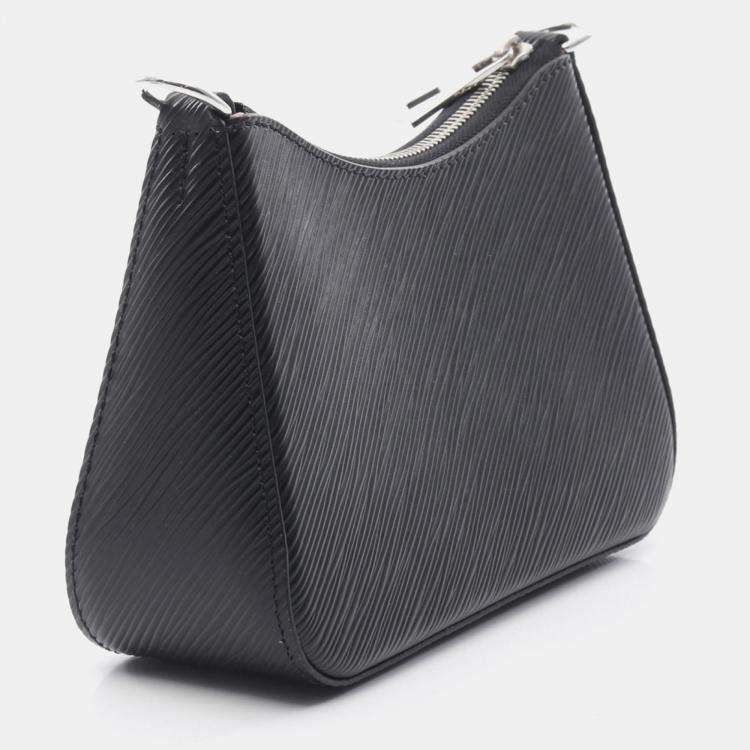 Pre Owned Louis Vuitton Marellini Black Epi Leather Top Handle Bag
