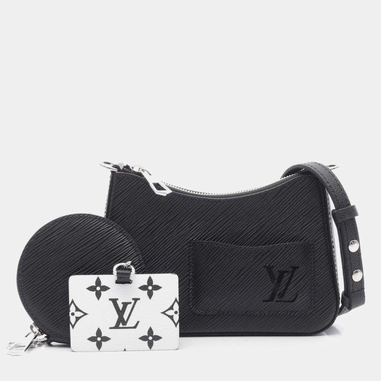Pre Owned Louis Vuitton Marellini Black Epi Leather Top Handle Bag
