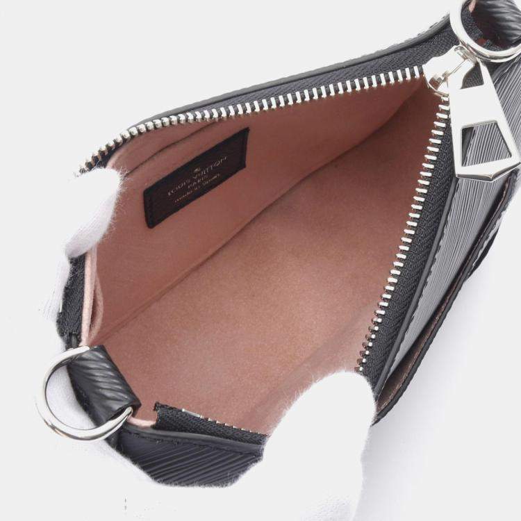 Pre Owned Louis Vuitton Marellini Black Epi Leather Top Handle Bag