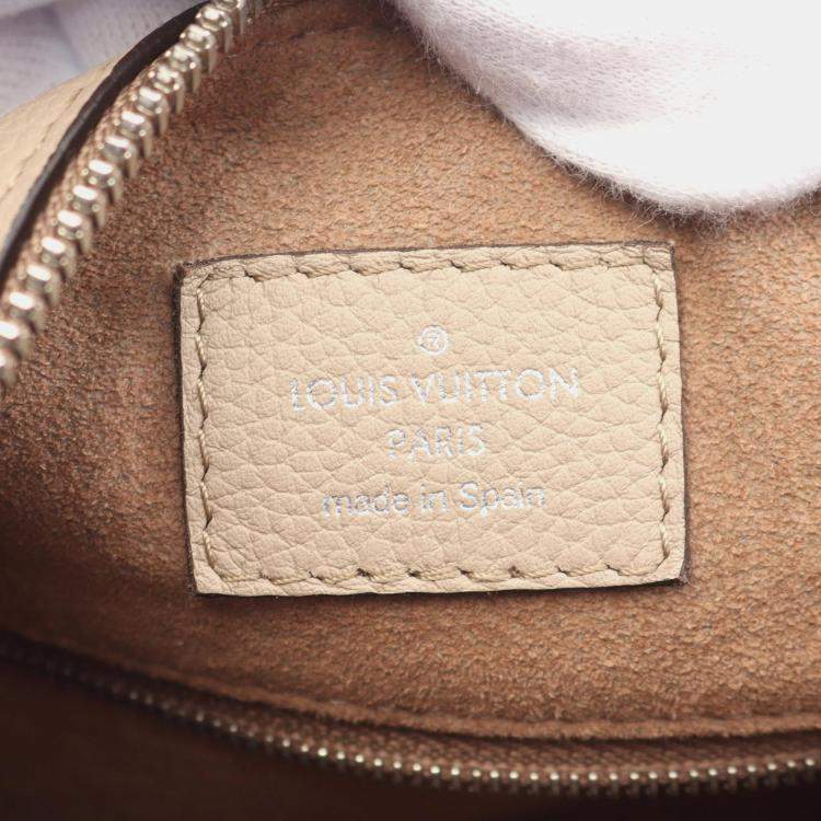 Pre Owned Louis Vuitton Beaubourg Hobo Galet Mahina Leather Shoulder Bag