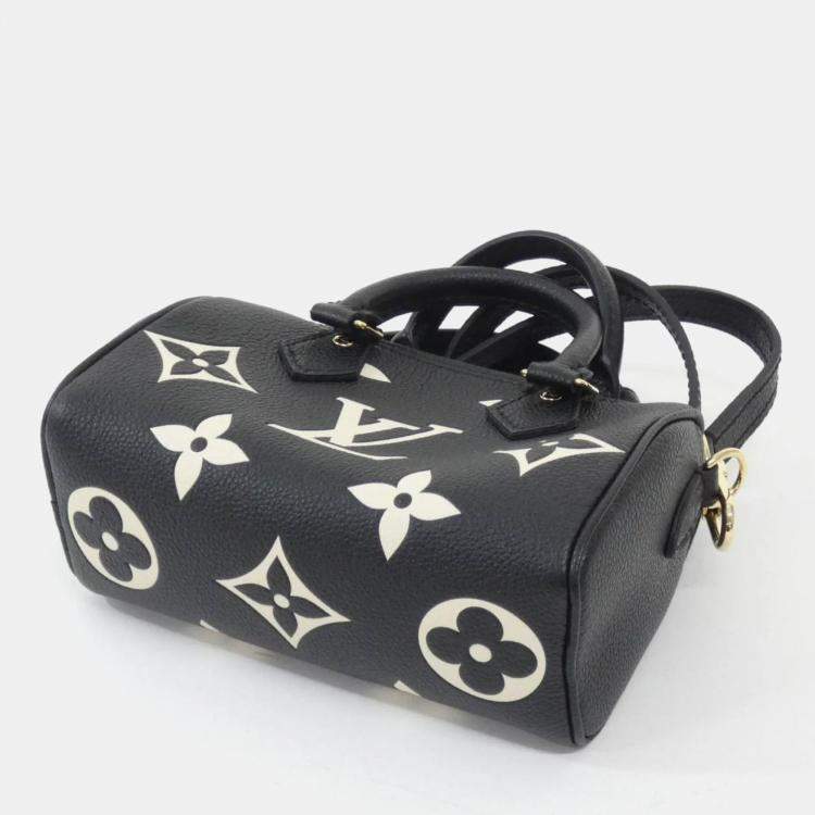 مملوكة مسبقًا Louis Vuitton Speedy Nano Bicolor Monogram Empreinte Boston Bag