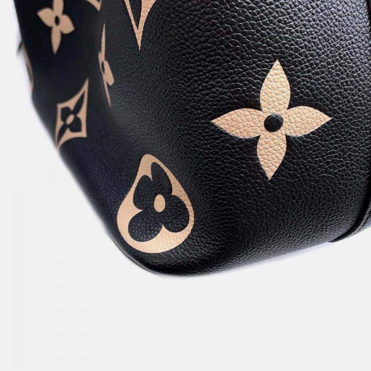 Pre Owned Louis Vuitton Neonoe MM Black Bicolor Monogram Empreinte Shoulder Bag