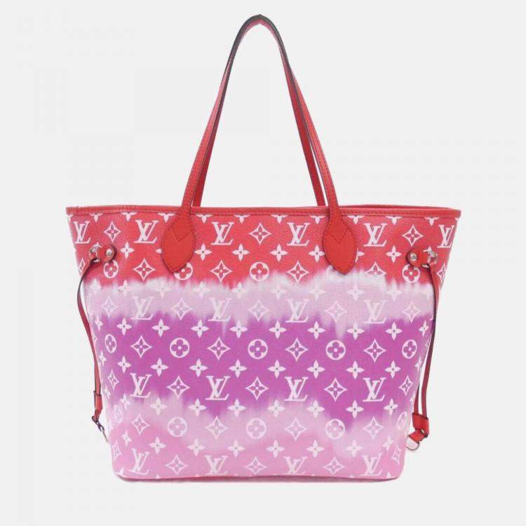 Pre Owned Louis Vuitton Neverfull MM Escale Rouge Tote Bag