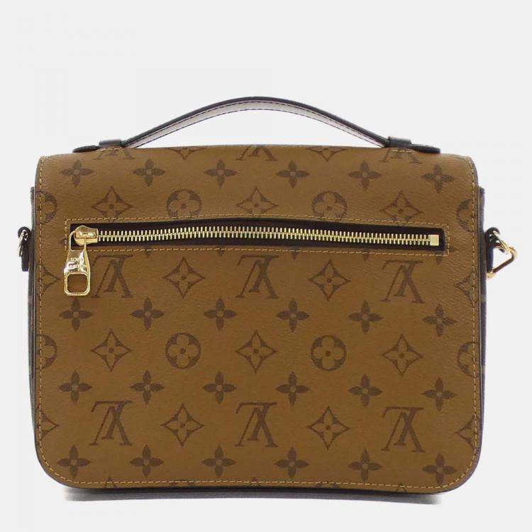 Pre Owned Louis Vuitton Pochette Metis MM Monogram Reverse Shoulder Bag