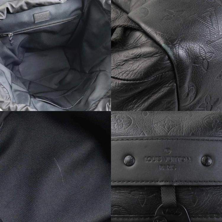 Pre Owned Louis Vuitton Discovery Black Monogram Shadow Backpack