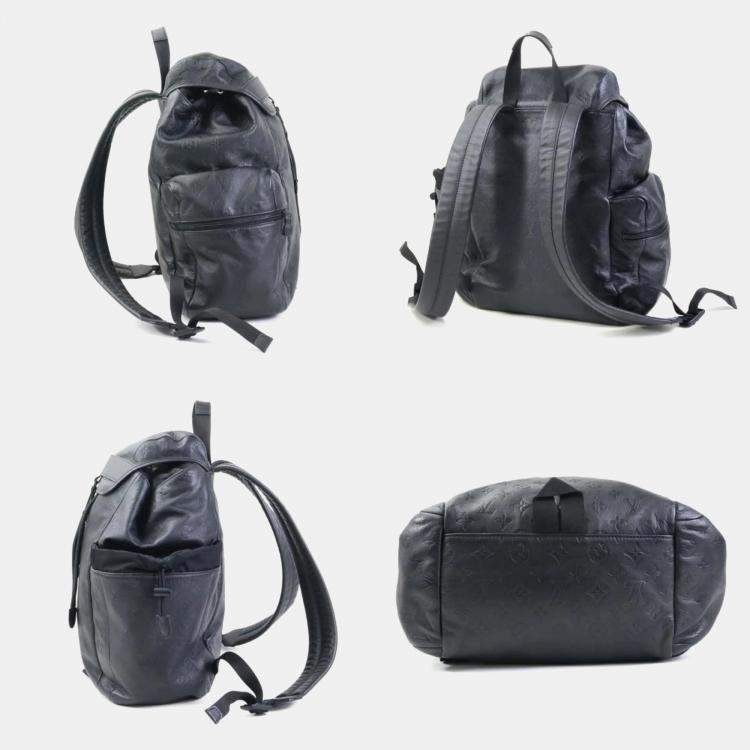 Pre Owned Louis Vuitton Discovery Black Monogram Shadow Backpack