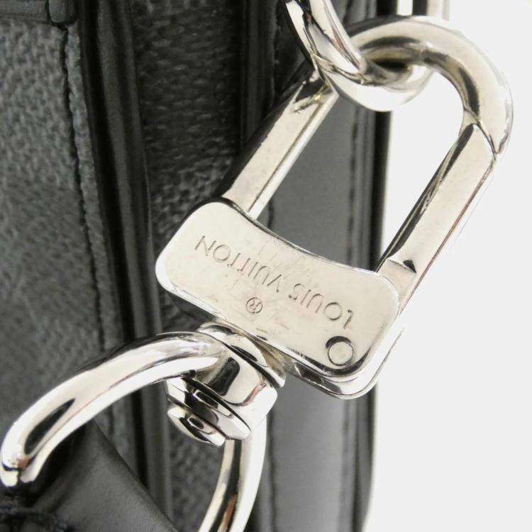 Pre Owned Louis Vuitton 3D Studio Messenger Black Damier Graphite Shoulder Bag