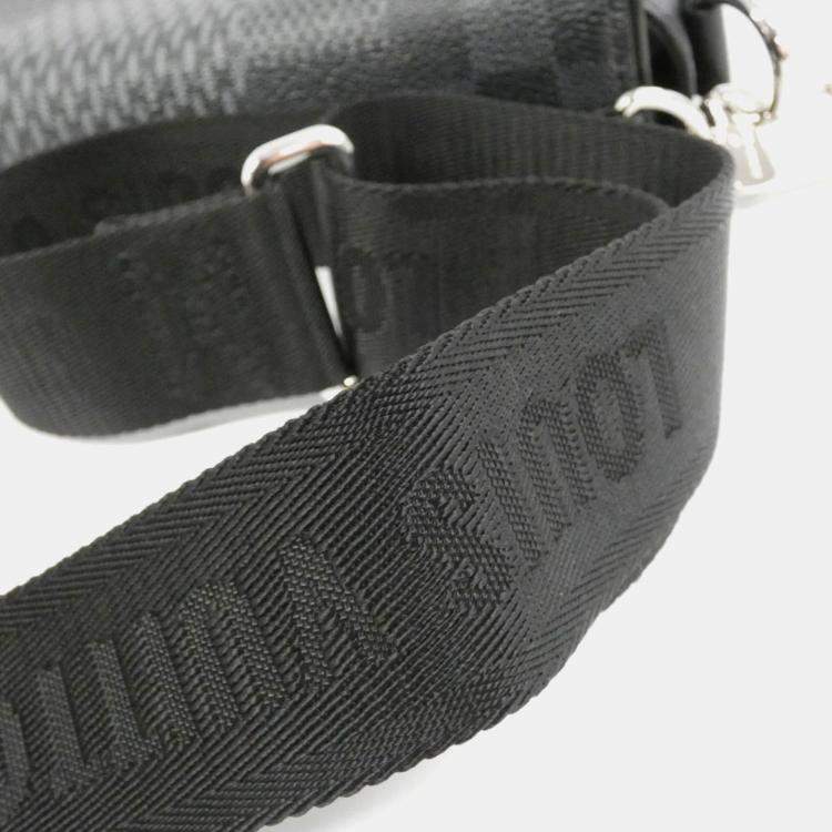 Pre Owned Louis Vuitton 3D Studio Messenger Black Damier Graphite Shoulder Bag