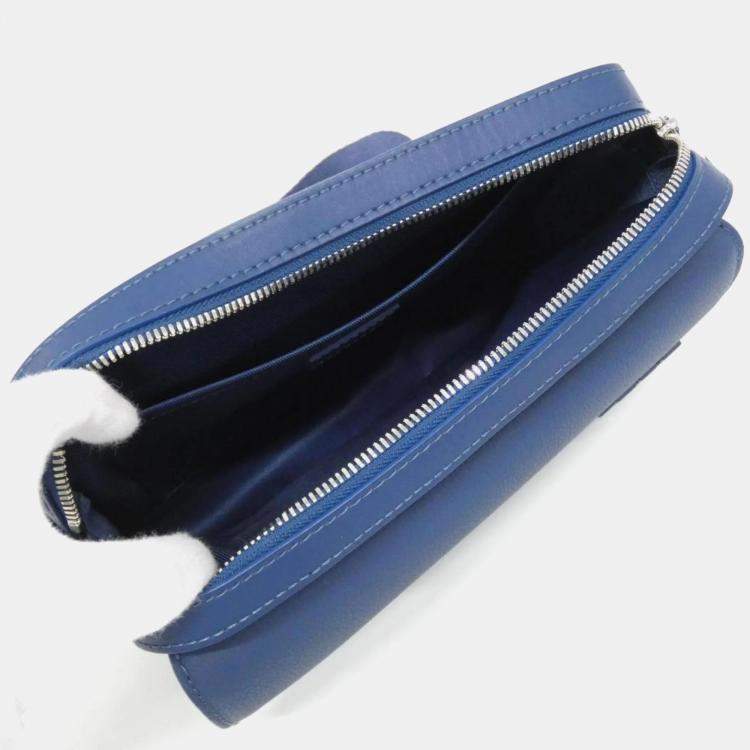 Pre Owned  Louis Vuitton LV Aerogram Fastline Blue Leather Messenger Shoulder Bag