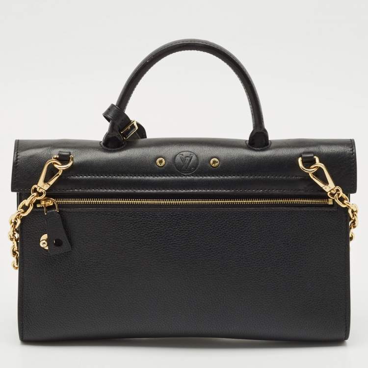 Pre Owned Louis Vuitton Black Leather City Streamer Pochette