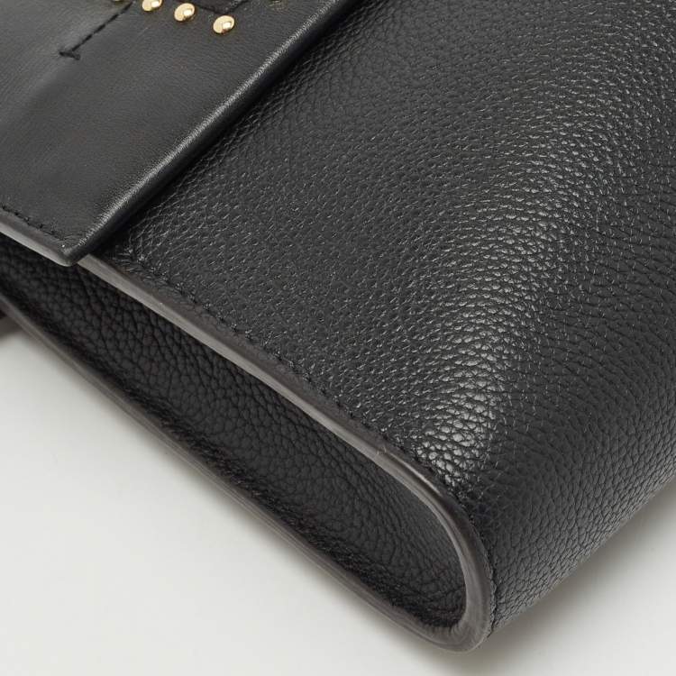 Pre Owned Louis Vuitton Black Leather City Streamer Pochette