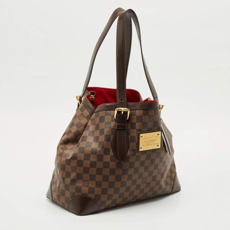 Pre Owned Louis Vuitton Damier Ebene Canvas Hampstead MM Bag