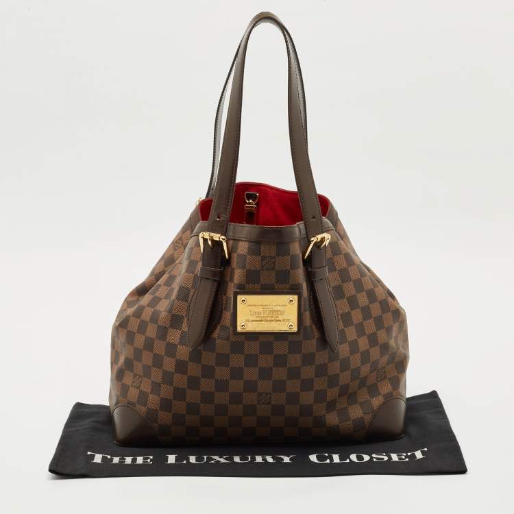 Pre Owned Louis Vuitton Damier Ebene Canvas Hampstead MM Bag