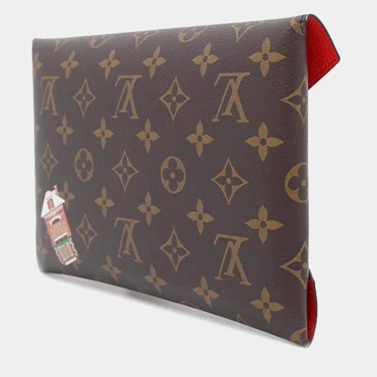 Pre Owned Louis Vuitton Kirigami Candy Brown Monogram Vivienne Pochette Set