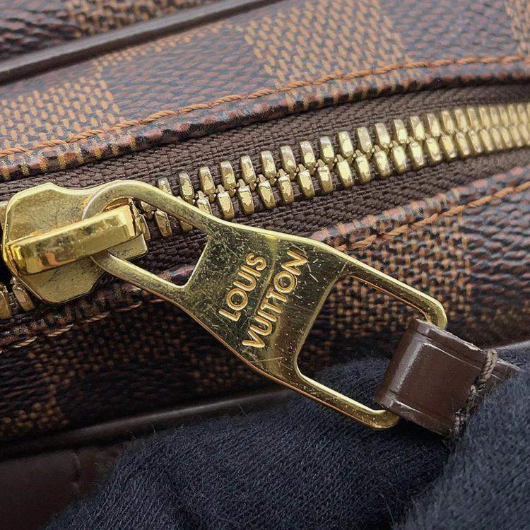Pre Owned Louis Vuitton Rivington PM Brown Damier Ebene Canvas Shouder Bag
